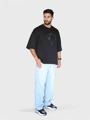 Velvaton Unisex Rhinestone Wolf T-Shirt