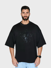 Velvaton Unisex Rhinestone Wolf T-Shirt