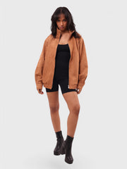 Velvaton Oversized Suede Jacket