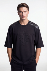 Velvaton Unisex Embossed Wolf T-shirt